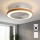 Brilagi - LED Ventilateur de plafond dimmable LED/38W/230V 3000-6500K Ø 50 cm blanc/marron + télécommande
