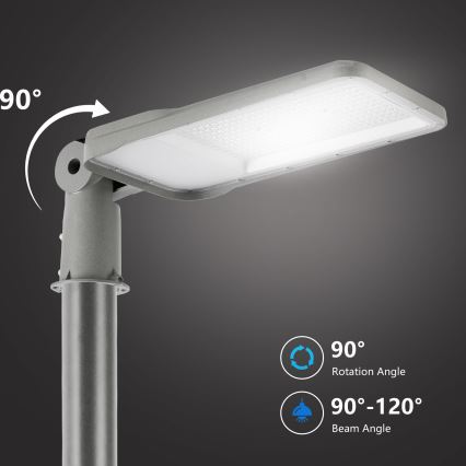 Brilagi - Lampadaire LED d'extérieur avec mât articulé 3 m URBANLIGHT LED/200W/230V gris IP65