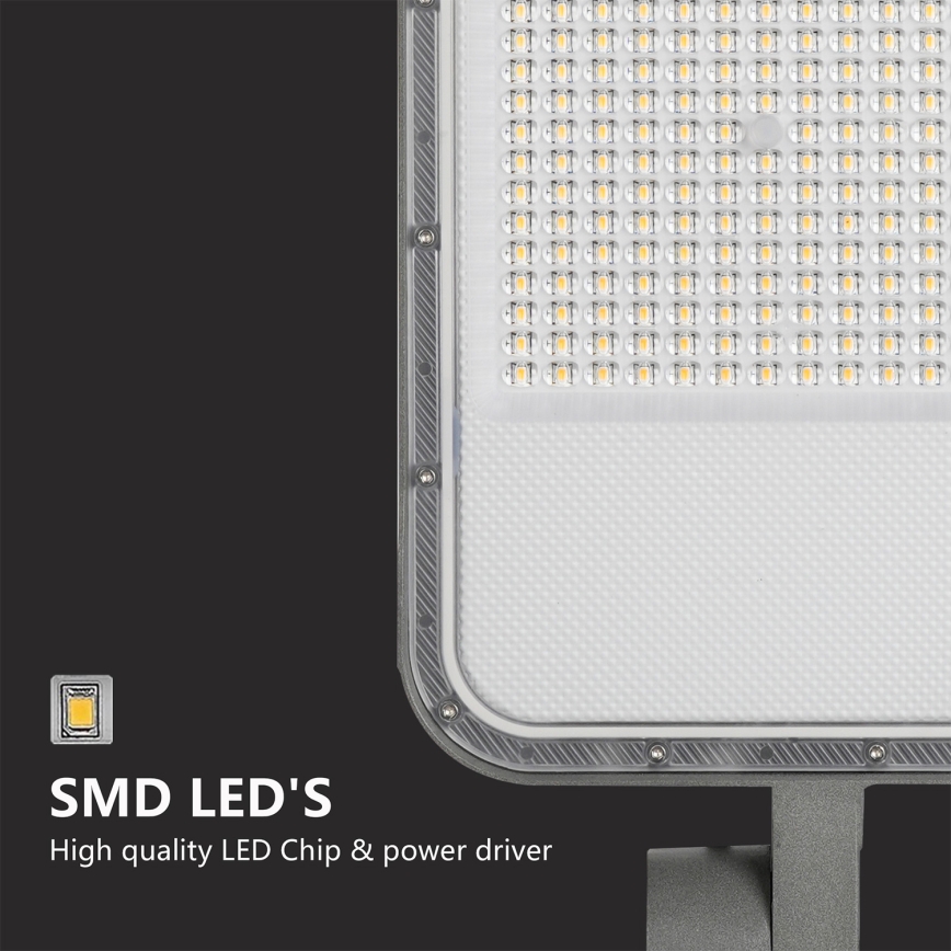 Brilagi - Lampadaire LED d'extérieur avec mât articulé 3 m URBANLIGHT LED/200W/230V gris IP65