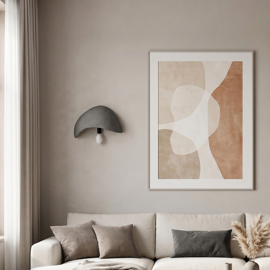 Brilagi - Lot de 2 appliques murales WABI SABI 1xE14/40W/230V grises