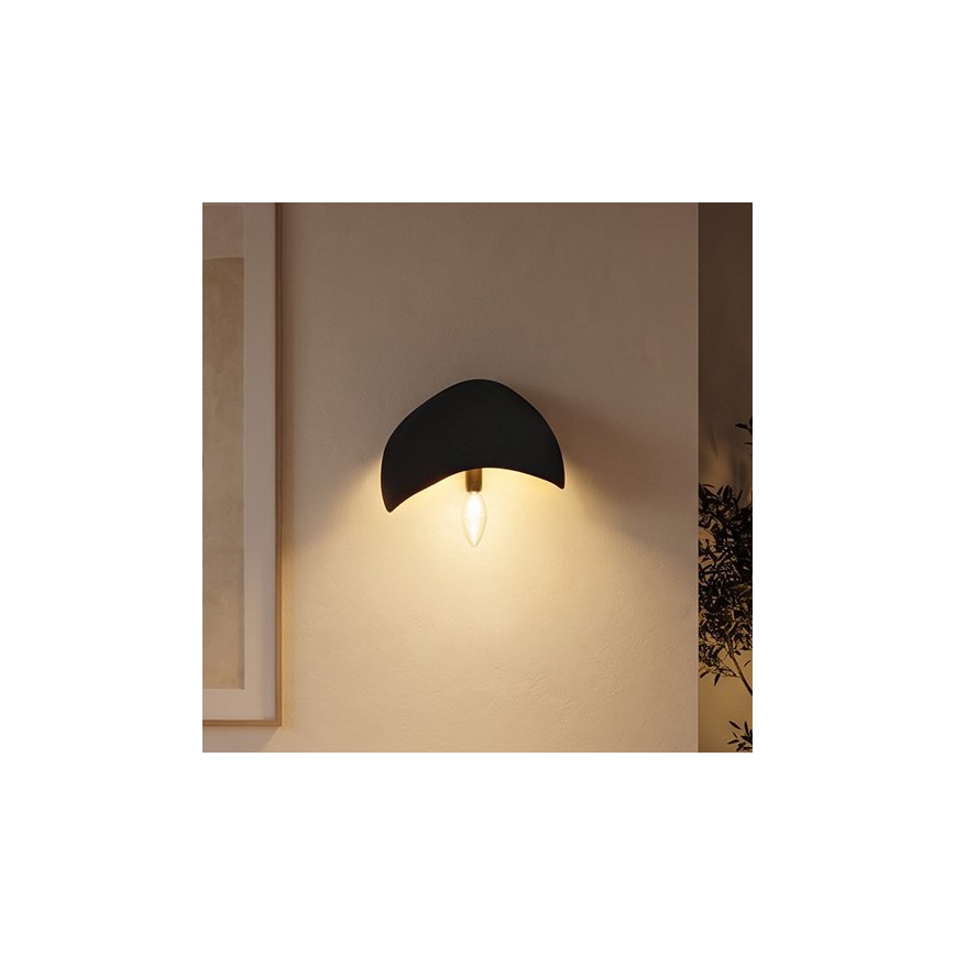 Brilagi - Lot de 2 appliques murales WABI SABI 1xE14/40W/230V noires