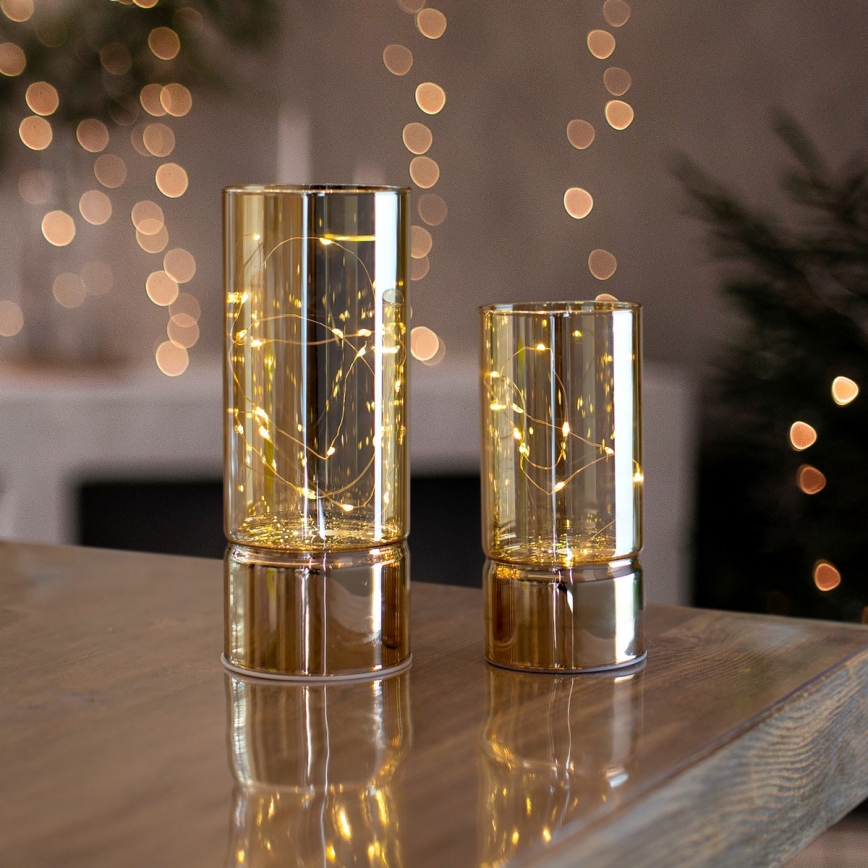 Brilagi - LOT DE 2 décorations de Noël LED, alimentation 3xAA + 2xAA