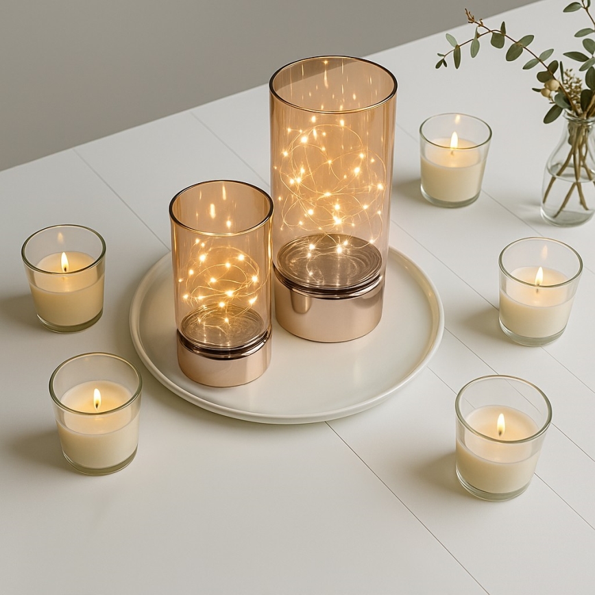 Brilagi - LOT DE 2 décorations de Noël LED, alimentation 3xAA + 2xAA