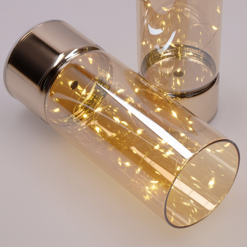 Brilagi - LOT DE 2 décorations de Noël LED, alimentation 3xAA + 2xAA