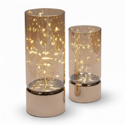 Brilagi - LOT DE 2 décorations de Noël LED, alimentation 3xAA + 2xAA