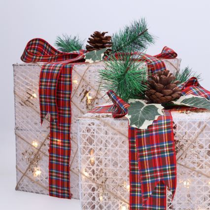 Brilagi - LOT DE 3 DÉCORATIONS DE NOËL EXTÉRIEURES LED 230 V IP44 — CADEAUX