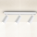 Brilagi - Luminaire à 3 spots SELE DIAMANT 3xGU10/30W/230V blanc