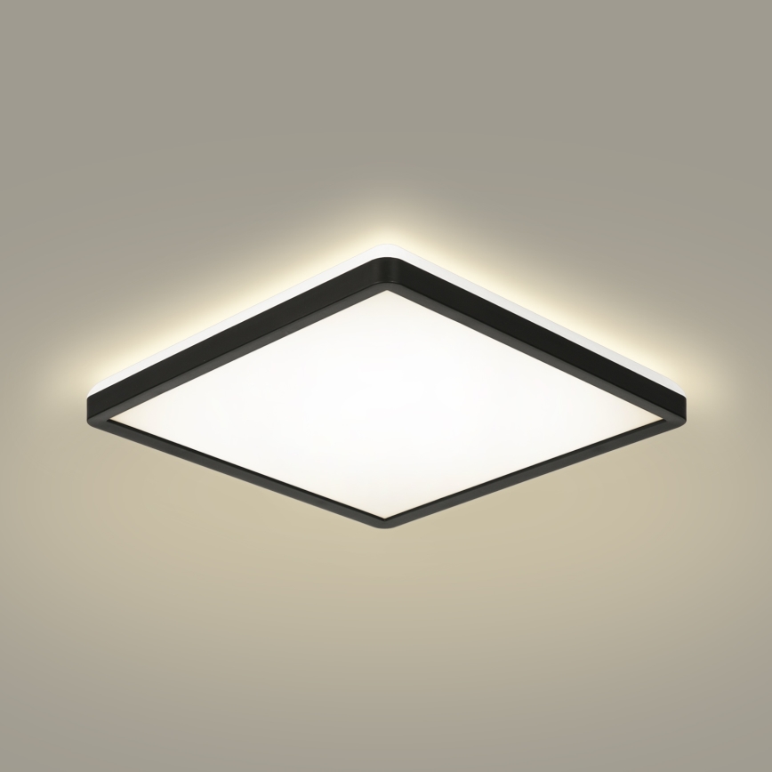 Brilagi - Luminaire à intensité variable avec détecteur de mouvement et de crépuscule ULTRA SLIM LED/18W/230V 30x30 cm + Télécommande