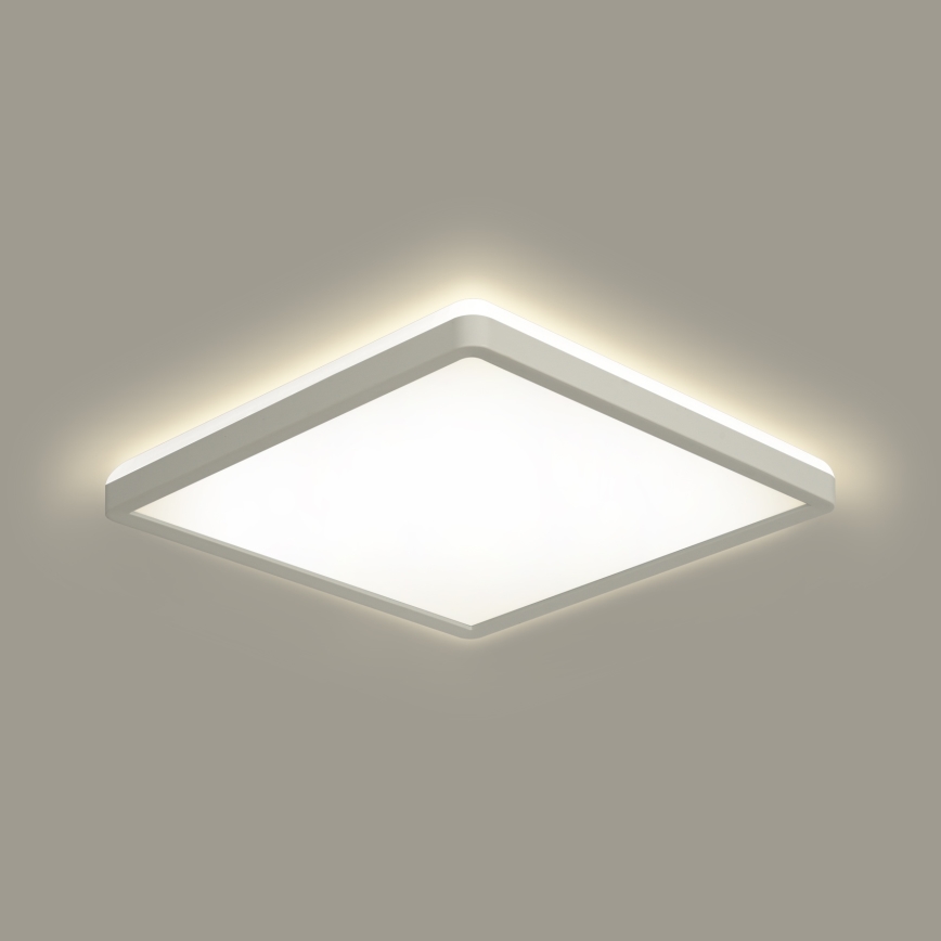 Brilagi - Luminaire à intensité variable avec détecteur de mouvement et de crépuscule ULTRA SLIM LED/18W/230V 30x30 cm + Télécommande