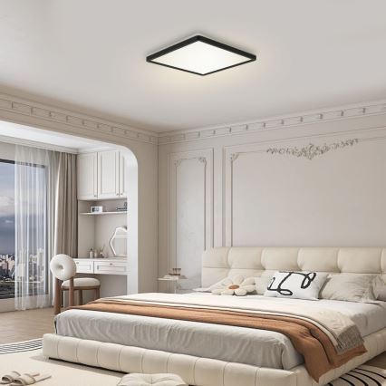 Brilagi - Luminaire à intensité variable avec détecteur de mouvement et de crépuscule ULTRA SLIM LED/18W/230V 30x30 cm + Télécommande