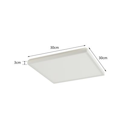 Brilagi - Luminaire à intensité variable avec détecteur de mouvement et de crépuscule ULTRA SLIM LED/18W/230V 30x30 cm + Télécommande