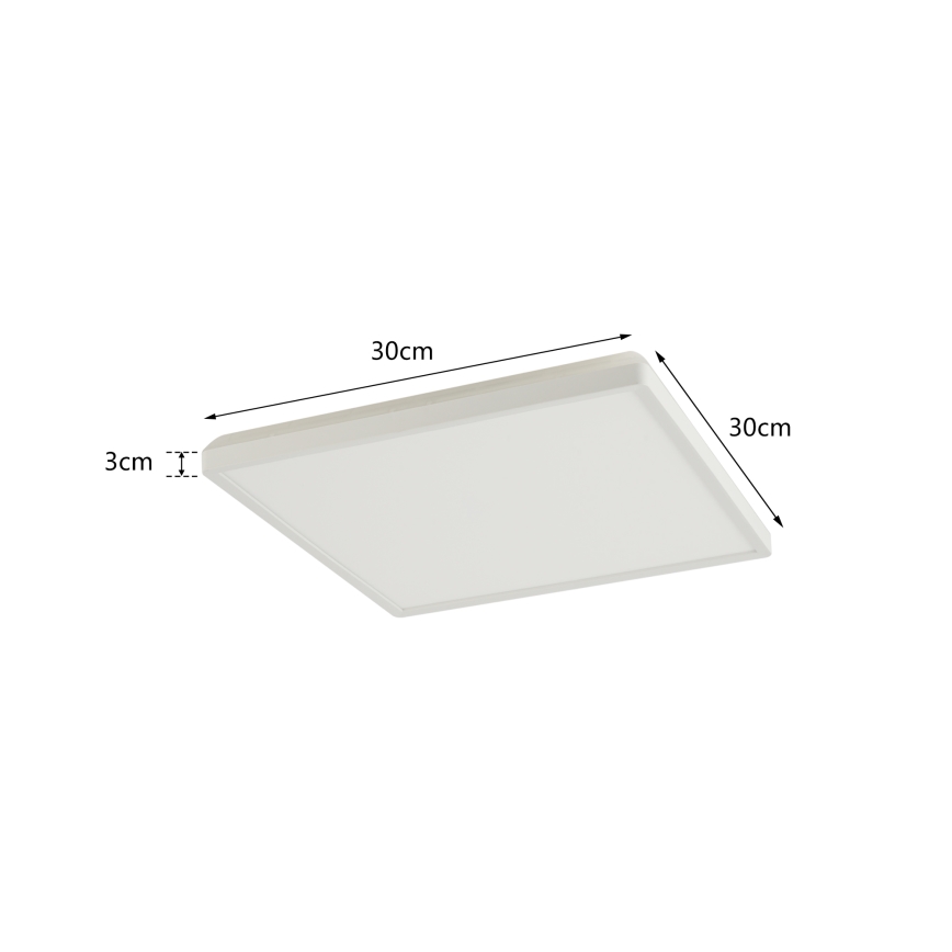 Brilagi - Luminaire à intensité variable avec détecteur de mouvement et de crépuscule ULTRA SLIM LED/18W/230V 30x30 cm + Télécommande