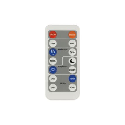 Brilagi - Luminaire à intensité variable avec détecteur de mouvement et de crépuscule ULTRA SLIM LED/18W/230V d. 30 cm + Télécommande