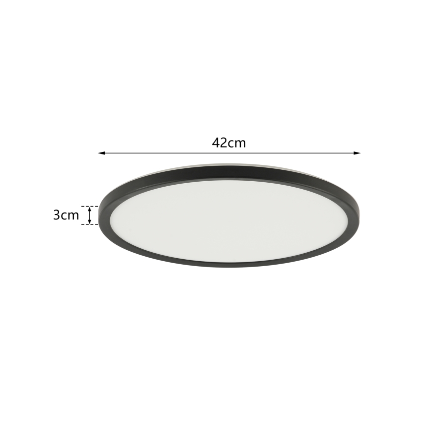 Brilagi - Luminaire à intensité variable avec détecteur senzorem pohybu et soumraku ULTRA SLIM LED/24W/230V d. 42 cm + Télécommande