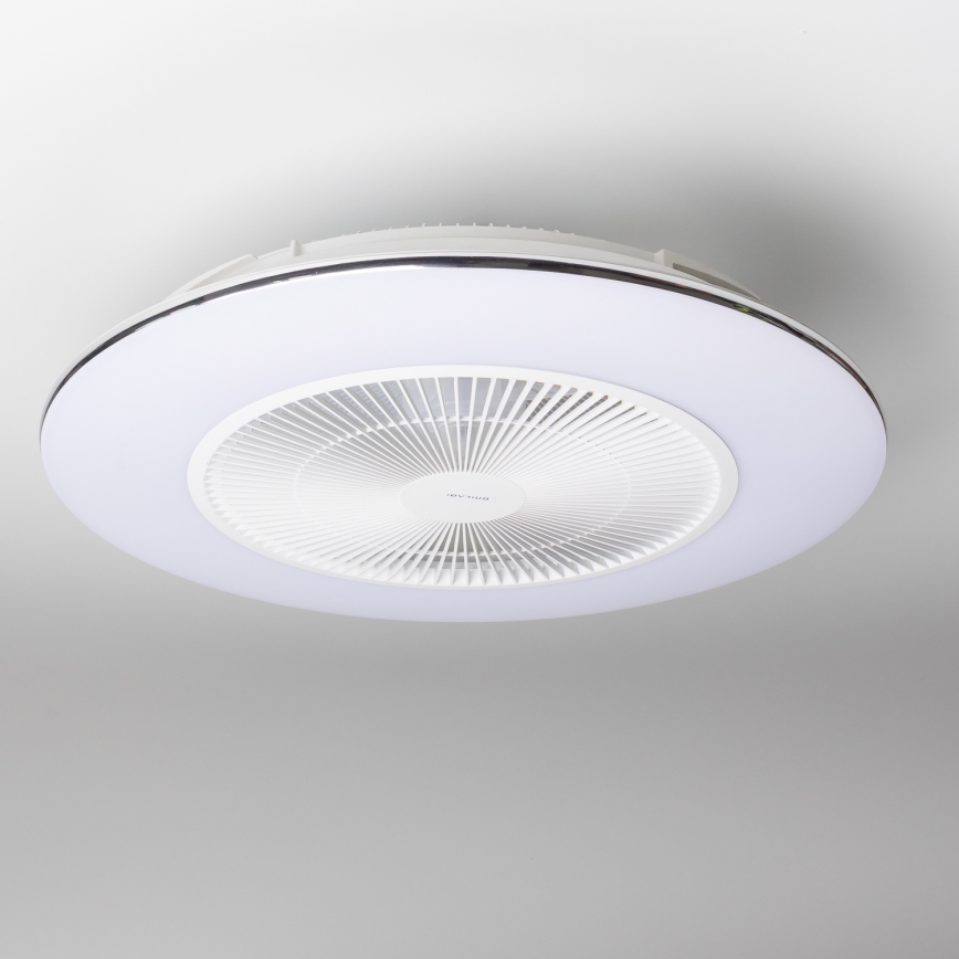 Brilagi - Luminaire à intensité variable avec ventilateur AURA LED/38W/230V 3000-6000K blanc + télécommande