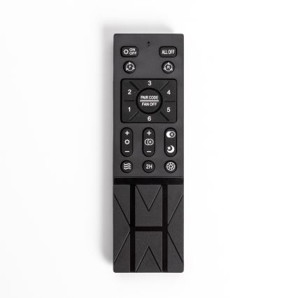 Brilagi - Luminaire à intensité variable avec ventilateur AURA LED/38W/230V 3000-6000K noir + télécommande