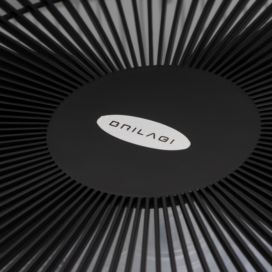 Brilagi - Luminaire à intensité variable avec ventilateur AURA LED/38W/230V 3000-6000K noir + télécommande
