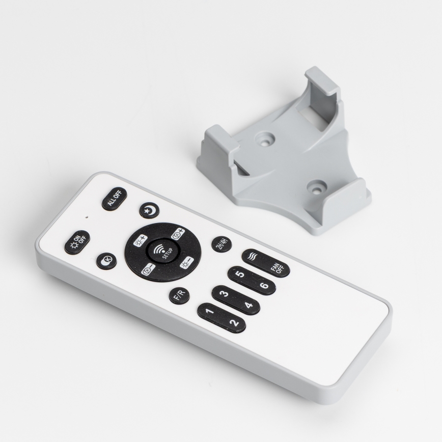 Brilagi - Luminaire à intensité variable avec ventilateur RONDA LED/48W/230V 3000-6000K blanc + télécommande