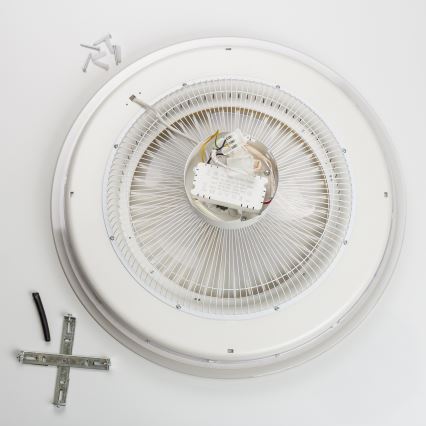 Brilagi - Luminaire à intensité variable avec ventilateur RONDA LED/48W/230V 3000-6000K blanc + télécommande