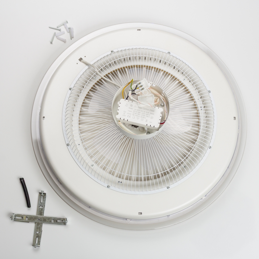Brilagi - Luminaire à intensité variable avec ventilateur RONDA LED/48W/230V 3000-6000K blanc + télécommande