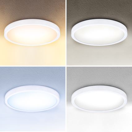 Brilagi - Plafonnier à intensité variable ESTELA LED/36W/230V 3000-6500K ø 30 cm blanc + télécommande