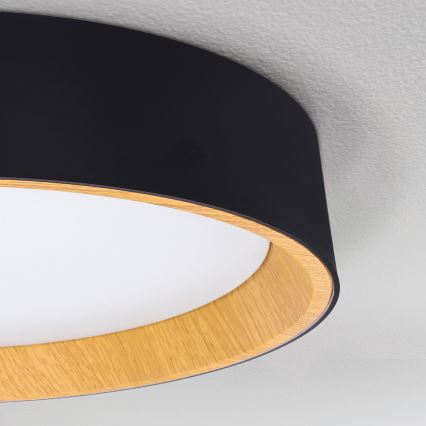 Brilagi - Plafonnier à intensité variable LARIOS LED/48W/230V 3000-6500K ø 39 cm noir + Télécommande