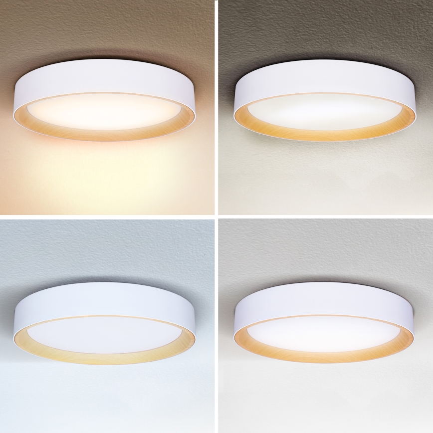Brilagi - Plafonnier à intensité variable LARIOS LED/60W/230V 3000-6500K ø 49 cm blanc + Télécommande