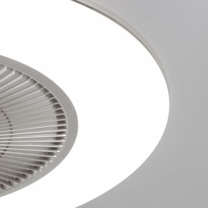 Brilagi - Luminaire à intensité variable LED avec ventilateur AURA LED/38W/230V 3000-6000K argenté + télécommande
