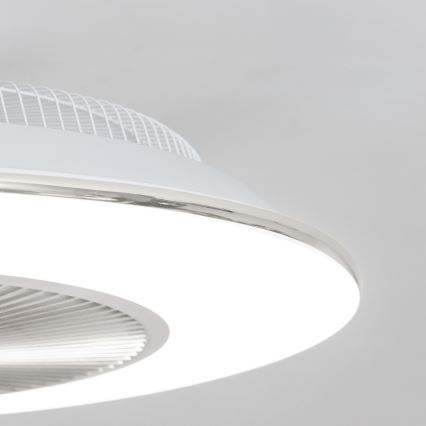Brilagi - Luminaire à intensité variable LED avec ventilateur AURA LED/38W/230V 3000-6000K argenté + télécommande