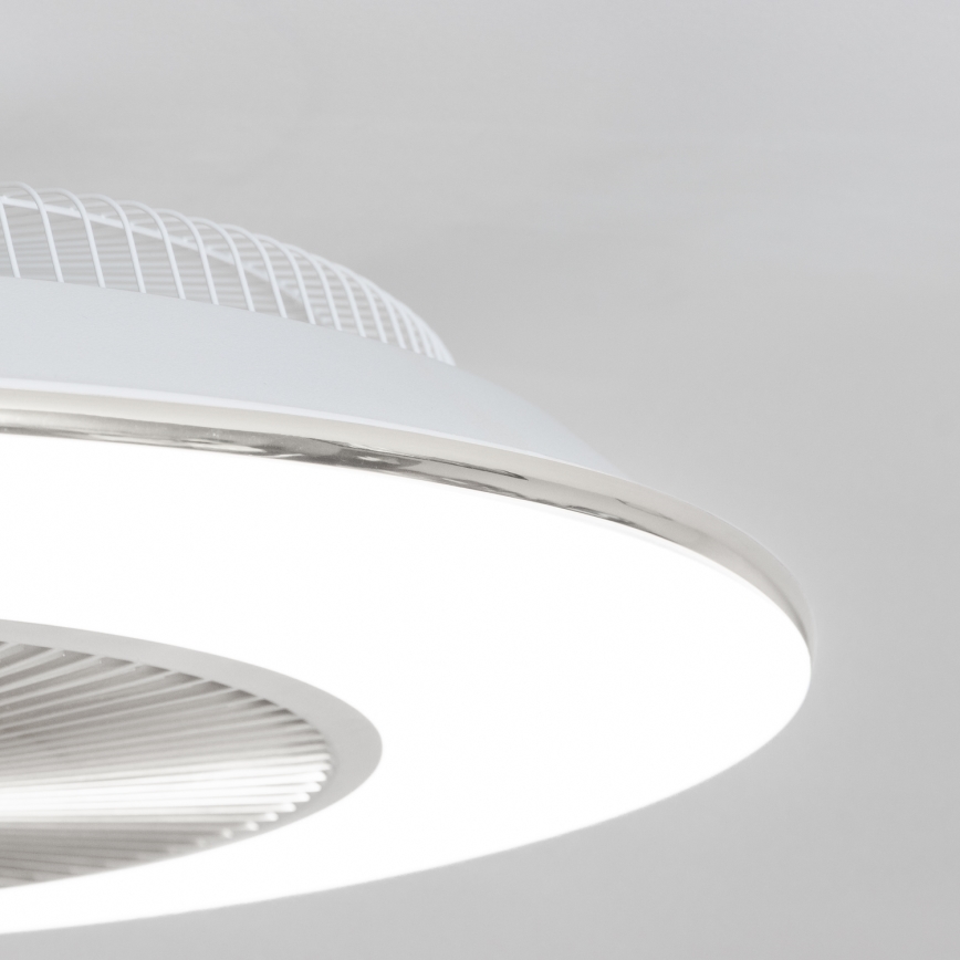 Brilagi - Luminaire à intensité variable LED avec ventilateur AURA LED/38W/230V 3000-6000K argenté + télécommande
