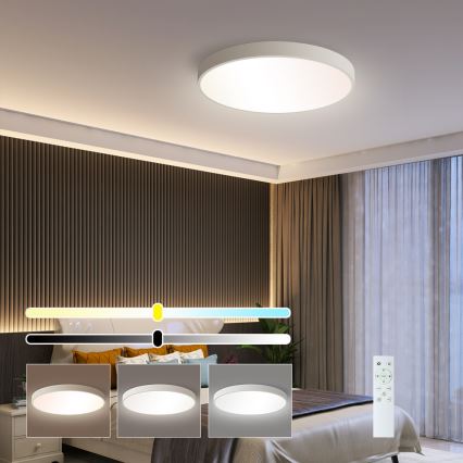 Brilagi - Plafonnier à intensité variable POOL SMART LED/48W/230V 3000-6000 40 cm + télécommande blanc