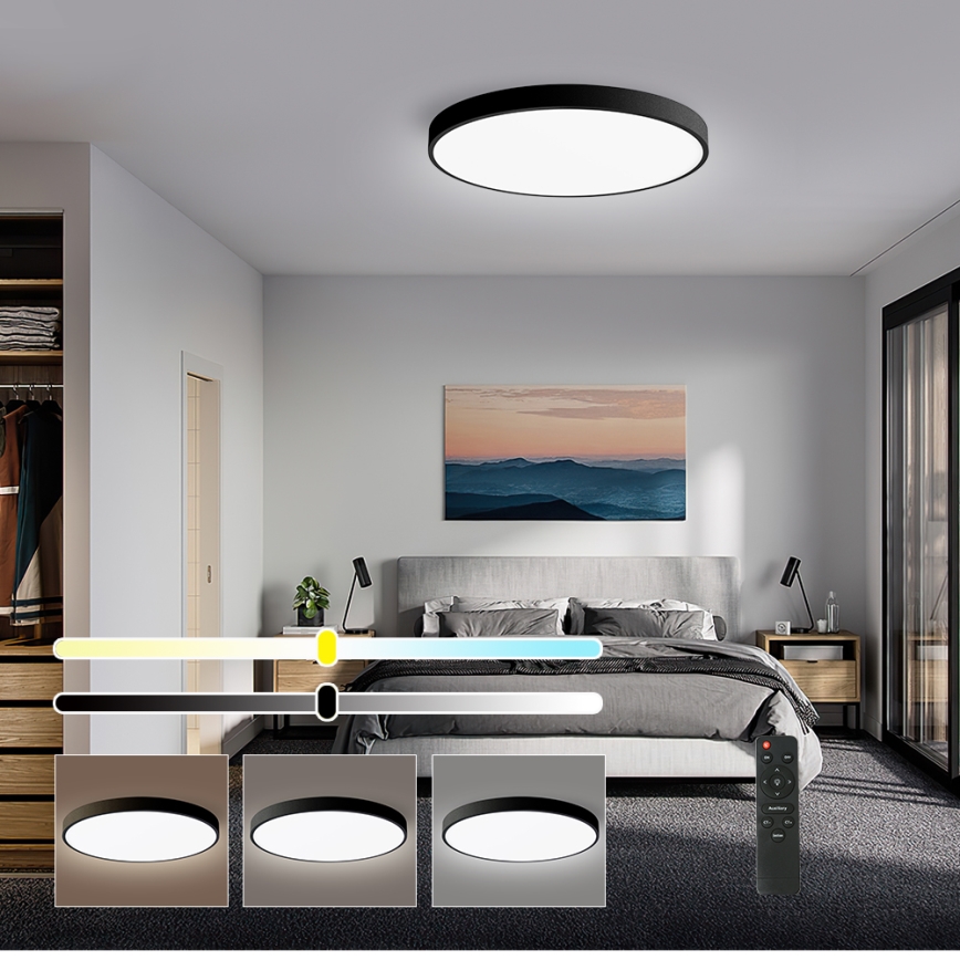 Brilagi - Plafonnier à intensité variable POOL SMART LED/60W/230V 3000-6000K 50 cm + télécommande