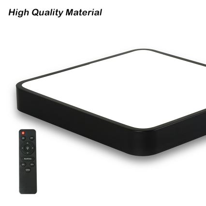 Brilagi - Plafonnier à intensité variable POOL SQUARE LED/36W/230V 3000-6000K 40x40 cm noir + télécommande
