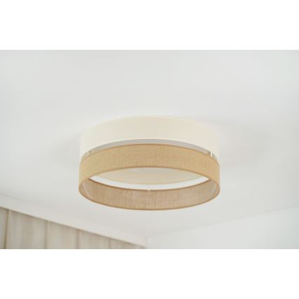 Brilagi - Plafonnier à intensité variable ROYAL YUTE LED/24W/230V d. 45 cm 3000/4000/6500K beige/crème  + Télécommande