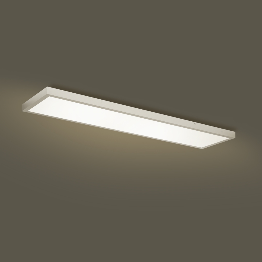 Brilagi - Plafonnier à intensité variable salle de bain FRAME SMART LED/50W/230V 120x30 cm 3000-6000K IP44 argent + Télécommande