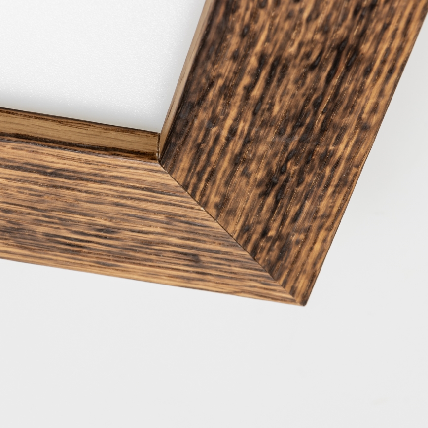 Brilagi - Plafonnier à intensité variable SLIMFRAME WOOD LED/25W/230V 34x34 cm 3000-6000K marron + Télécommande