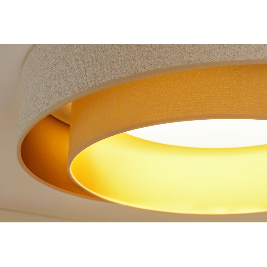 Brilagi - Plafonnier à intensité variable VEGAS SHINE LED/24W/230V d. 60 cm 3000/4000/6500K crème/beige + télécommande
