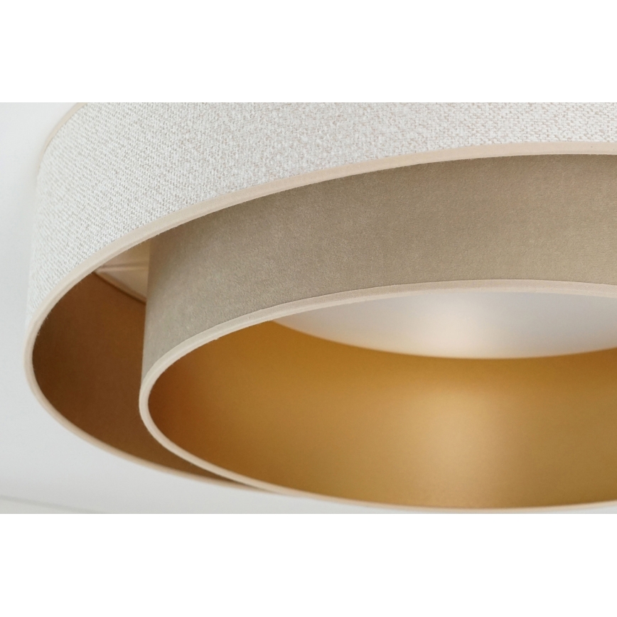 Brilagi - Plafonnier à intensité variable VEGAS SHINE LED/24W/230V d. 60 cm 3000/4000/6500K crème/beige + télécommande