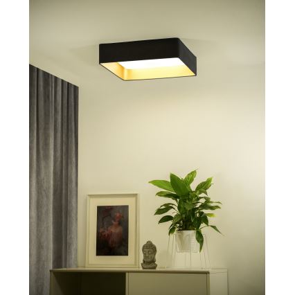 Brilagi - Plafonnier à intensité variable VELVET SQUARE SMART LED/36W/230V 2700-6500K Wi-Fi Tuya + Télécommande gris