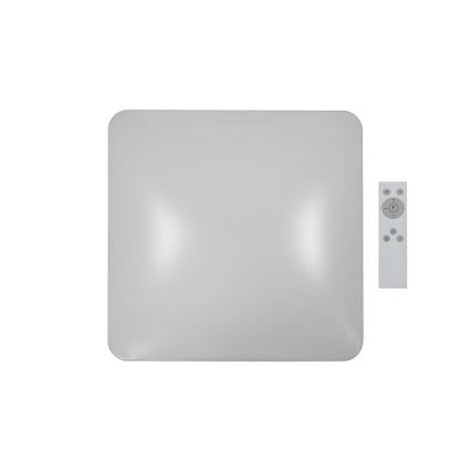 Brilagi - Plafonnier à intensité variable VELVET SQUARE SMART LED/36W/230V 2700-6500K Wi-Fi Tuya + Télécommande gris