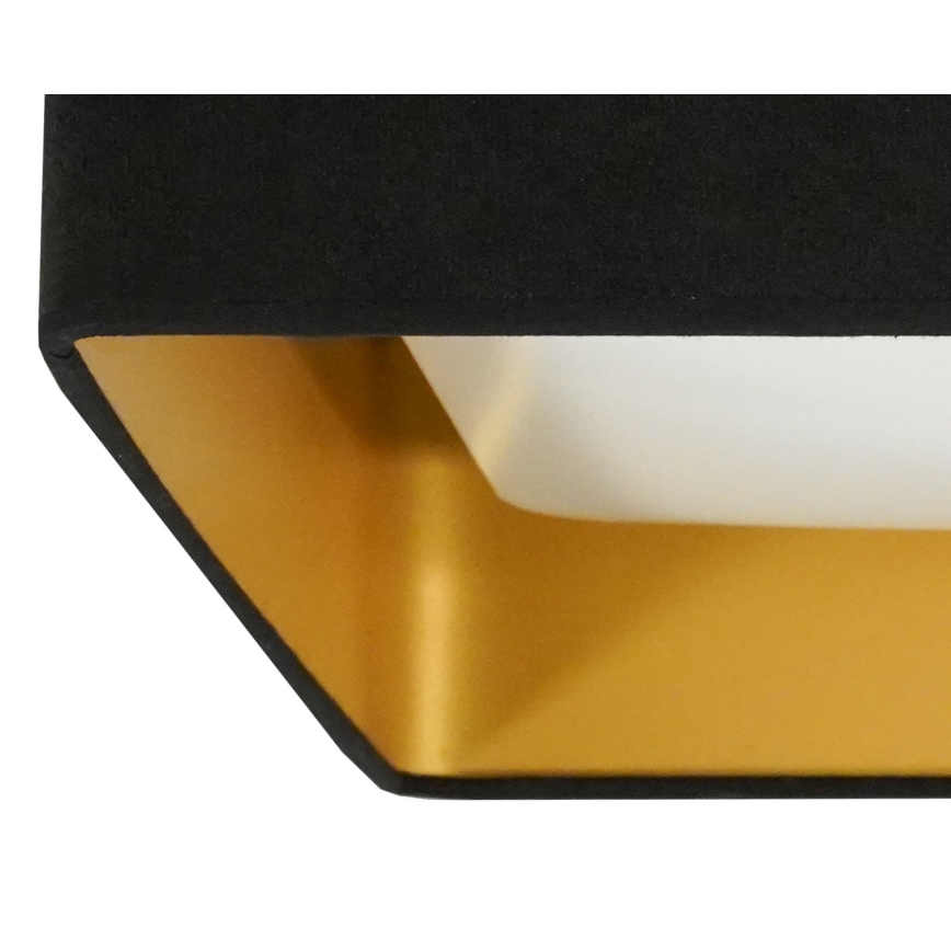 Brilagi - Plafonnier à intensité variable VELVET SQUARE SMART LED/36W/230V 2700-6500K Wi-Fi Tuya + télécommande noir