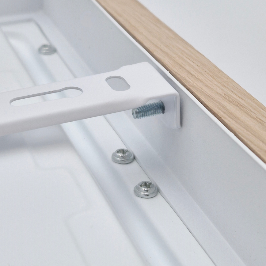 Brilagi - Plafonnier à intensité variable salle de bain WOODY FRAME LED/24W/230V chêne 30x30 cm 3000-6000K IP44 + télécommande