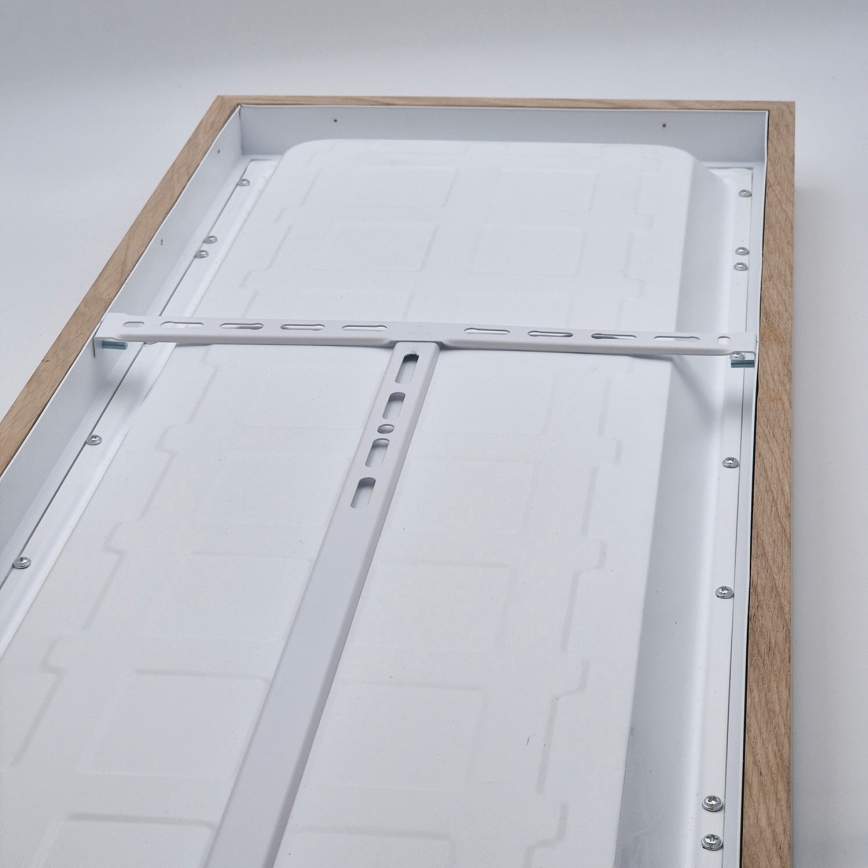 Brilagi - Plafonnier à intensité variable salle de bain WOODY FRAME LED/50W/230V chêne 120x30 cm 3000-6000K IP44 + télécommande