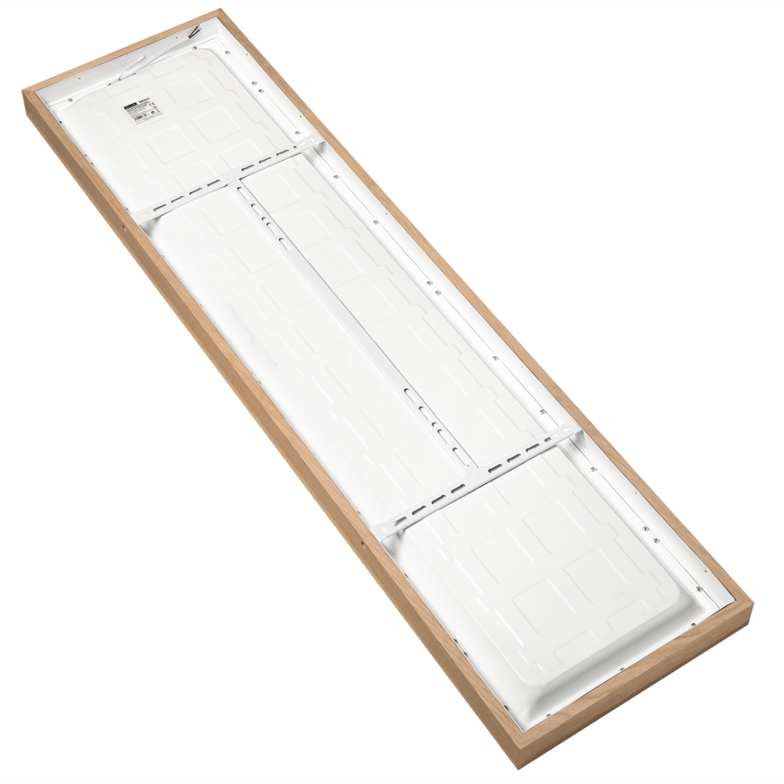 Brilagi - Plafonnier à intensité variable salle de bain WOODY FRAME LED/50W/230V chêne 120x30 cm 3000-6000K IP44 + télécommande