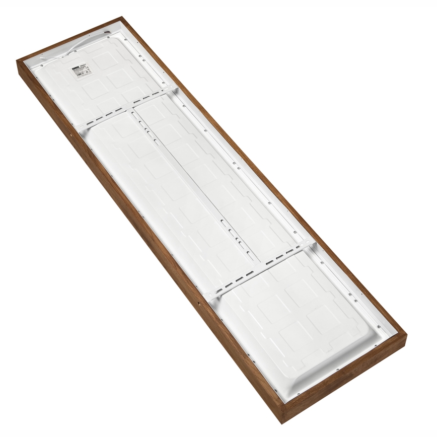 Brilagi - Plafonnier à intensité variable salle de bain WOODY FRAME LED/50W/230V chêne cerise 120x30 cm 3000-6000K IP44 + Télécommande