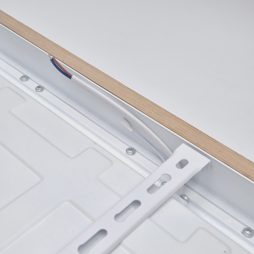 Brilagi - Plafonnier à intensité variable salle de bain WOODY FRAME LED/50W/230V chêne 60x60 cm 3000-6000K IP44 + télécommande