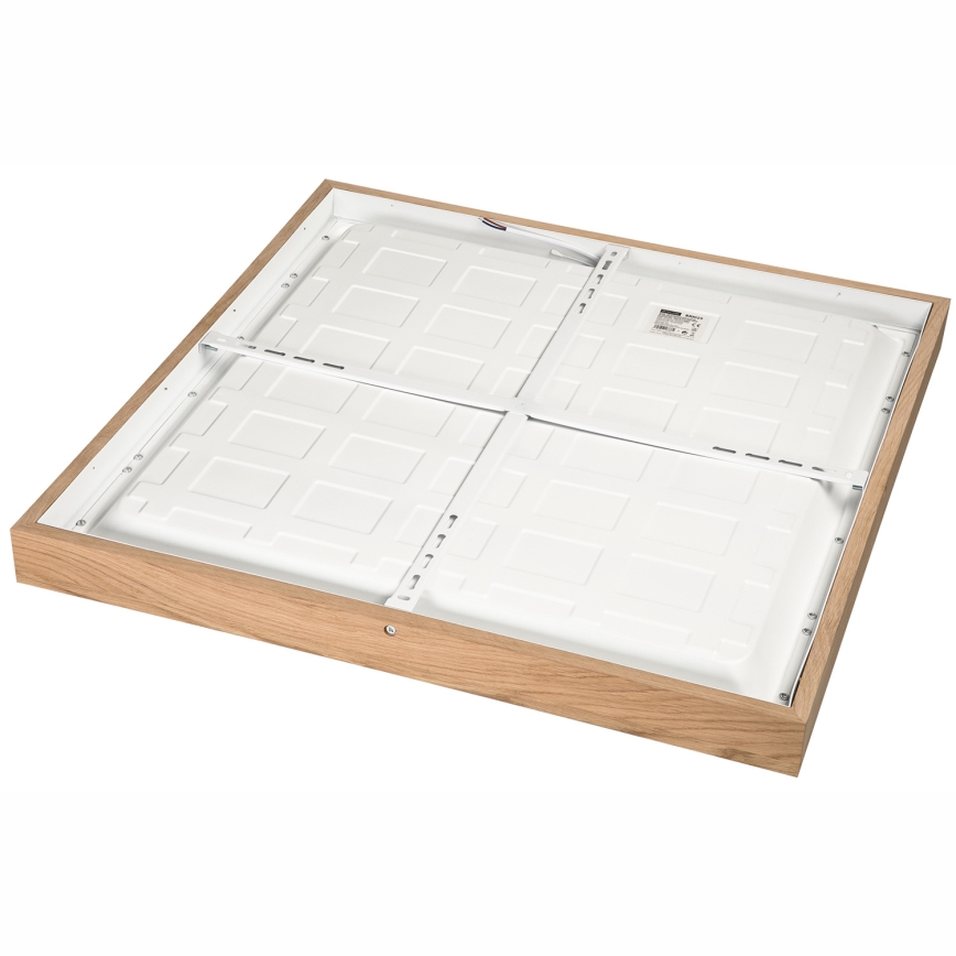 Brilagi - Plafonnier à intensité variable salle de bain WOODY FRAME LED/50W/230V chêne 60x60 cm 3000-6000K IP44 + télécommande