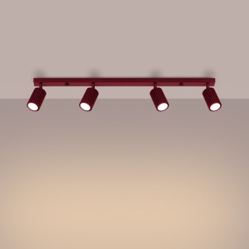 Brilagi - Luminaire à spots CRESTO 4xGU10/10W/230V bordeaux