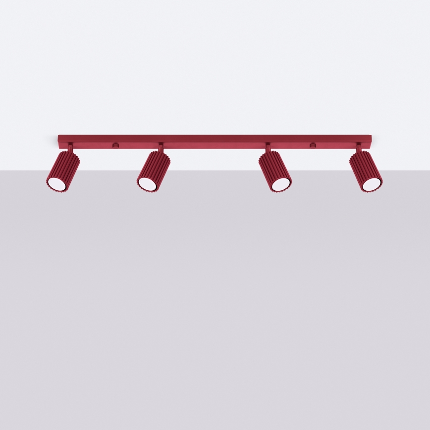 Brilagi - Luminaire à spots CRESTO 4xGU10/10W/230V bordeaux