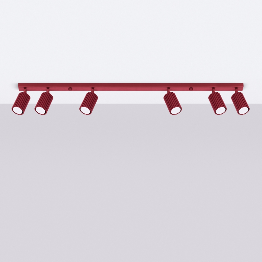 Brilagi - Luminaire à spots CRESTO 6xGU10/10W/230V bordeaux